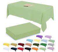 4Pack Plastic Sage Green Table Cloth Party for Rectangle Tables,137x274cm Decorative Paper Table Cloths for Parties Disposable,Sage Green Party Decorations Table Cover for Picnic,Baby Shower,Birthday