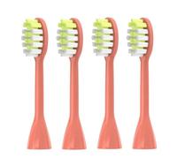 4Pack Replacement Toothbrush Heads， Compatible with Ph One Soni Care Electric Toothbrush Head HY1100 HY1200 BH1022(Miami Coral)