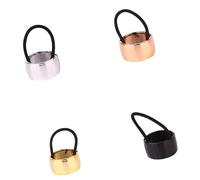 4pack Rhinestones Embellished Hair Tie Stylish Ponytail Holder Simple Hair Tie For Daily Wear And Gifts