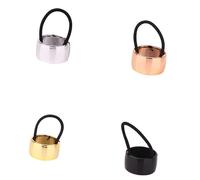 4pack Rhinestones Embellished Hair Tie Stylish Ponytail Holder Simple Hair Tie For Daily Wear And Gifts