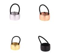 4pack Rhinestones Embellished Hair Tie Stylish Ponytail Holder Simple Hair Tie For Daily Wear And Gifts