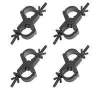 4Pack Stage Lighting Clamps for Truss Clamp for Lights, 29-35mm Swivel Double Coupler Clamps for Lighting Truss, Load 80kg Dual Swivel Scaffolding Clamp Hook for Scaffold