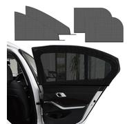 4Pack sun shades for car windows for Ford Mustang Mach-E I 2021-2024, Stretchable & Breathable Window Screens for Sun Protection Sunshade,See Through Mesh Sun Shades