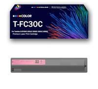 4Pack T-FC30C High Yield Toner TFC30C Ink Cartridge Compatible Replacement with E-STUDIO 2051C 2050C 2551C 2550C Printer, BK/C/M/Y, With Chip, Can Add Ink,Magenta-Small Yield