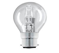 4Pack TCP 42w = 55w G45 Round Golf Ball Dimmable ECO Halogen Energy Saver Light Bulbs B22 BC Bayonet Cap 240v