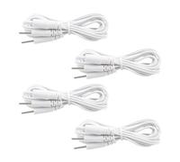 4Pack Tens Machine Replacement Leads, Flexible Electrode Wire Cables for TENS Units EMS with 2mm Pin Connectors, Electrotherapy Accessories