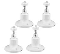 4pack Wall Mount for SimpliSafe Outdoor Security Camera, 360 Degree Adjustable Mounting Bracket for Camera with 1/4 Screw Connector,Camera Not Included (White) (4pack)
