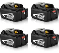 4packs Replacement for Makita 18V 5.0Ah Batteries BL1850 BL1840B BL1860B BL1830B BL1820B BL1860 BL1840 BL1830 BL1820 with Charge Indicator Cordless Power Tools