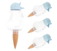 4Packs Self Watering,Spikes Shaped Planting Watering,Bird Shape Garden Waterer for Indoor Outdoor Planting Water Drip Irrigation Device Pot Planting (Transparent)