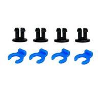 4Pair PTFE Bowden Hose Connectors, 4mm Air Pneumatic, Blue | Release Pneumatic Adapters for 3D Printers, Bowden Line Connectors for Accessories, Parts