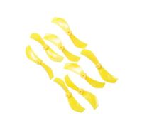 4Pairs 8PCS 1610 Drone Propeller 40MM 2-Blade 1mm 1.5mm For RC FPV Racing Freestyle Tinywhoop Drones Mobula7 Replacement(Yellow 1610 8Pcs 1mm)