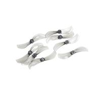4Pairs 8PCS 1610 Drone Propeller 40MM 2-Blade 1mm 1.5mm For RC FPV Racing Freestyle Tinywhoop Drones Mobula7 Replacement(Gray 1610 8Pcs 1mm)