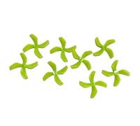 4Pairs 8Pcs D51 2020 2x2x4 2inch 50.3mm 4-Blade PC Propeller 1.5mm For RC FPV Racing Freestyle Tinywhoop BETA85X Drone(Clear Yellow)