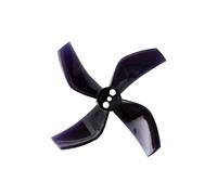 4Pairs 8Pcs D51 2020 2x2x4 2inch 50.3mm 4-Blade PC Propeller 1.5mm For RC FPV Racing Freestyle Tinywhoop BETA85X Drone(Black)