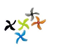 4Pairs 8Pcs D51 2020 2x2x4 2inch 50.3mm 4-Blade PC Propeller 1.5mm For RC FPV Racing Freestyle Tinywhoop BETA85X Drone(Whisky)