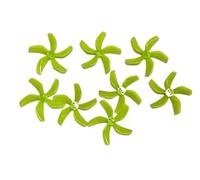 4Pairs 8Pcs D51 2020 2x2x5 2inch 50.3mm 5-Blade PC Propeller 1.5mm For RC FPV Racing Freestyle Tinywhoop BETA85X Drone(Yellow)