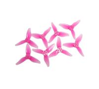 4Pairs/8pcs Hurricane 2023 2X2.3X3 3-Blade Toothpick Propeller 1mm 1.5mm For RC FPV Racing Freestyle 2inch Drone(4pairs Red 1mm)