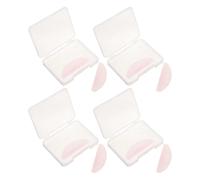 4pairs Eyelash Straightening Pads Ultra Thin Lash Perm Shields | Ergonomically Contoured Design with Controlled 4° Softening Angle, for Professional Lash Artists and Beauty Students in Salon
