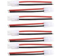 4Pairs HIRCQOO Large Tamiya Style Plug Male Female Connector with 3.93'' 14AWG Silicone Wire Adapter for RC Car Truck Boat Drone Lipo Battery ESC Charger