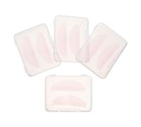4pairs Pink Silicone Flat Lash Lift Shields for Salon Stylists