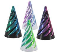 4Pairs Spiral Cone Fidget Toys, 3D Printed Fidget Toy, Steampunk Whirling Wonder, Anxiety Stress Relief Toy Fun Toys For Home Office Desk Decor Souvenir Gift