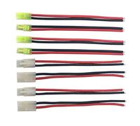 4Pairs Tamiya Mini Tamiya Plug Male Female Connector Adapter Cable 14awg 15cm for RC Car Lipo Battery Charge