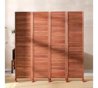 4Panel Wooden Privacy ScreenFolding Dividers with Shutter Design for Indoor & Outdoor Use HighQuality Room Separator Stylish & Functional Divider Panels