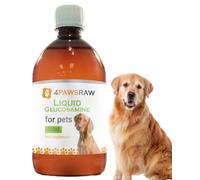 4PAWSRAW Pets Supplements Joint & Hip Care Liquid Glucosamine Food Supplement for Dogs & Cats (500ml)