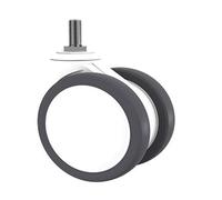 4PC 100mm NSF Certified Dual Wheel Swivel Casters with Positive Lock Brake Durable TPR Wheels Universal Fit for Equint & Fur M12X25mm ty Mobility Solution
