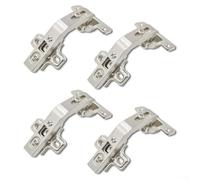 4pc 135 Degree Folding Hinge Corner Cabinet Nickel Plated Steel