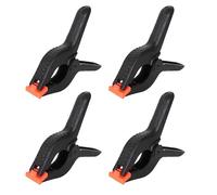 4pc 4.5" Spring Clamps - Extra Strength and Grip Clips Textured Handles, DIY Projects, Tarpaulin, Garden, Market Stall, Canvas Paper, Photo Studios, Arts Crafts (8pc 4.5" Clamps)