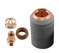 4pc A141 Plasma Torch Consumables Set: Precision-Matched Nozzle Electrode Shield and Diffuser Swirl Ring for Extended Torch Life (1.7mm)