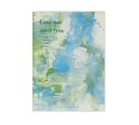 4PC-a5 Cartoon Rubber Sleeve Notebook for Students-Love Song in Spring