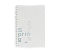 4PC-A5 Soft Coil Hands- Office Students' Simple Notebook-Four Seasons Simple Poems: Style 2