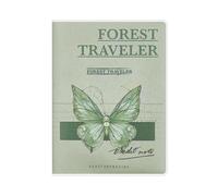 4PC-a7 Creative Transparent Case Student Portable Pocket Notebook-Traveler in The Woods