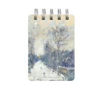 4PC-A7 Turn-up Coil Horizontal line Inside The Cartoon Landscape Simple Portable Notebook-Autumn