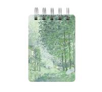 4PC-A7 Turn-up Coil Horizontal line Inside The Cartoon Landscape Simple Portable Notebook-Spring