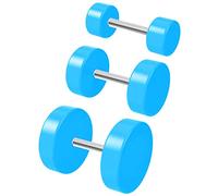 4pc Acrylic 6g 4mm 2g 6mm 0g 8mm Fake Ear Plug Cheater Lobe Earring Gauge Piercing Jewellery - Blue