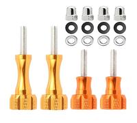 4PC Aluminum Alloy Thumbscrews for GoPro Hero 11 10 9 8 7 6 5 4 3+, Insta360 ONE X3 X2 X RS R GO 2 and DJI Osmo Action 2 3, Standard Camera Mounts Screws (Yellow)