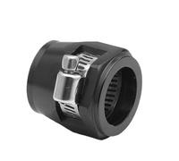 4pc AN4 AN6 AN8 AN10 AN12 Car Hose Finisher Clamps Radiator Modified Fuel Pipe Clip Buckle Universal Hose Clamps Oil End Finisher(Black AN6)