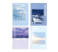4PC-b5 Coil Diary Handbook Students Simple and Practical-Small A5 Landscape