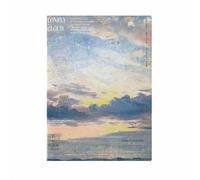 4PC-B5 Creative Soft-Faced Sewing line This Beautiful Oil Painting is a Little Fresh Exercise Book-Fantasy Sun Sea of Clouds