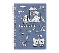 4PC-B5 Oil Painting Landscape Coil This Student's Lovely Notebook of Nature-Paradise Travel