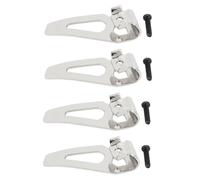 4pc Belt Clips with 4 Screws, Metal Clip Hook for 12V Drill Driver Tools - Part No. 42-70-0490, Silver Compatible with for Hex Screwdrive Devices
