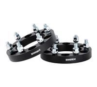 4pc Black Forged 4x137 Wheel Spacers, 2 Inch Thick, with 10x1.25 Studs 110mm Bore Compatible with Kawasaki Can-Am-Honda 4 Lug for Mule Prairie Outlander Commander