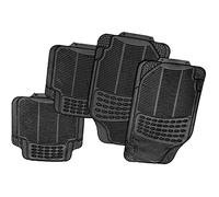 4pc Black Heavy Duty Premium Universal Rubber Mat Set - Van Mats Grip Car | Waterproof Weaterproof | Strong Pack Of 4 Rear And Front Mats