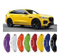 4pc Brake Caliper Covers Compatible Front Rear 18/19/20/21/22 Wheel Size for Jaguar F-pace Accessories (Red)