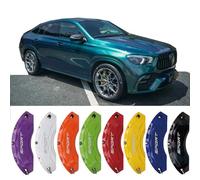 4pc Brake Caliper Covers Compatible Front Rear 19/20/21/22 Wheel Size for Mercedes Benz GLE Accessories (Orange)