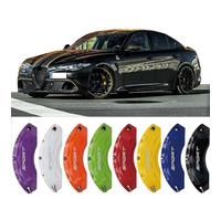 4pc Brake Caliper Covers Compatible Front Rear for ALFA ROMEO GIULIA Accessories (Red)