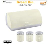 Tower Linear Roll Top Bread Bin Fresh Storage - Stainless Steel, Black/Rose Gold
